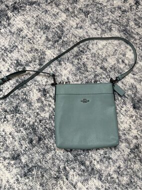 Coach Blue/Teal Leather Crossbody